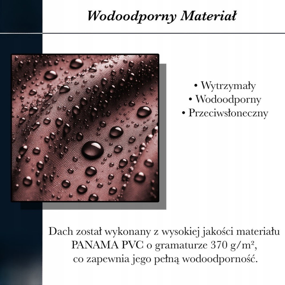 Dach Pawilon Poszycie Wodoodporny M5 4x3m z Kominem do Cyrkulacji Brązowy
