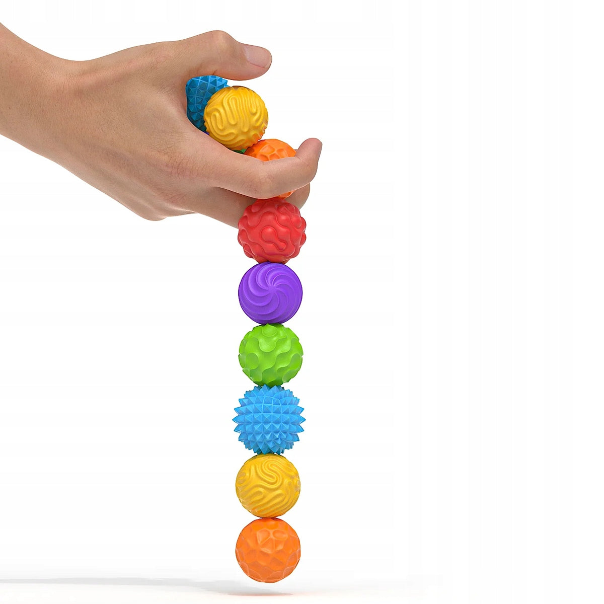 Kulki Antystresowe Sensoryczne Magnetyczne z Etui Wielokolorowe 6 Sztuk