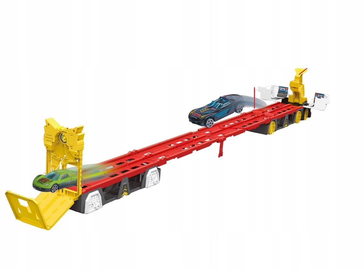 Auto Laweta Tor Wyścigowy Parking + Metalowe Autka Tir Laweta 150 cm