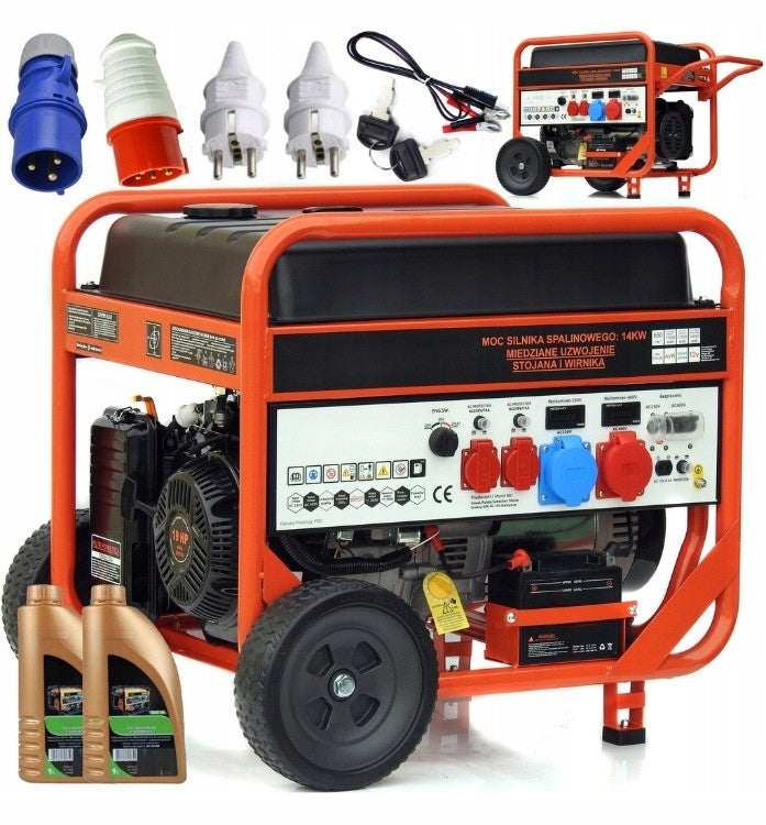 Agregat Generator Prądu Benzyna 11,5kW Elektryczny 400V Prezent