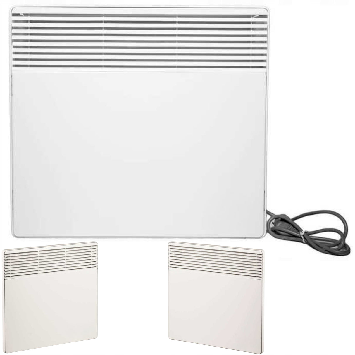 Grzejnik Elektryczny Ścienny Konwektorowy Przenośny 1000 W 230 V Biały
