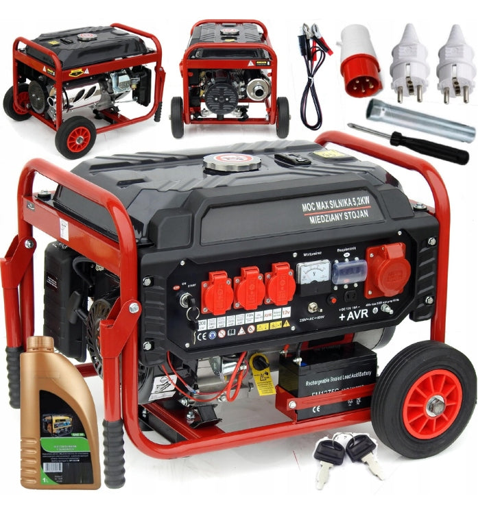 Generator Prądu Agregat Prądotwórczy Zestaw Akumulator 3500W Prezent