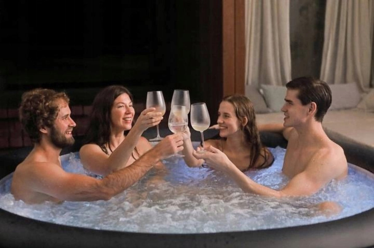 Basen Dmuchany z Hydromasażem Podświetlany Relaks Pilot Spa 930L 6 Osobowe