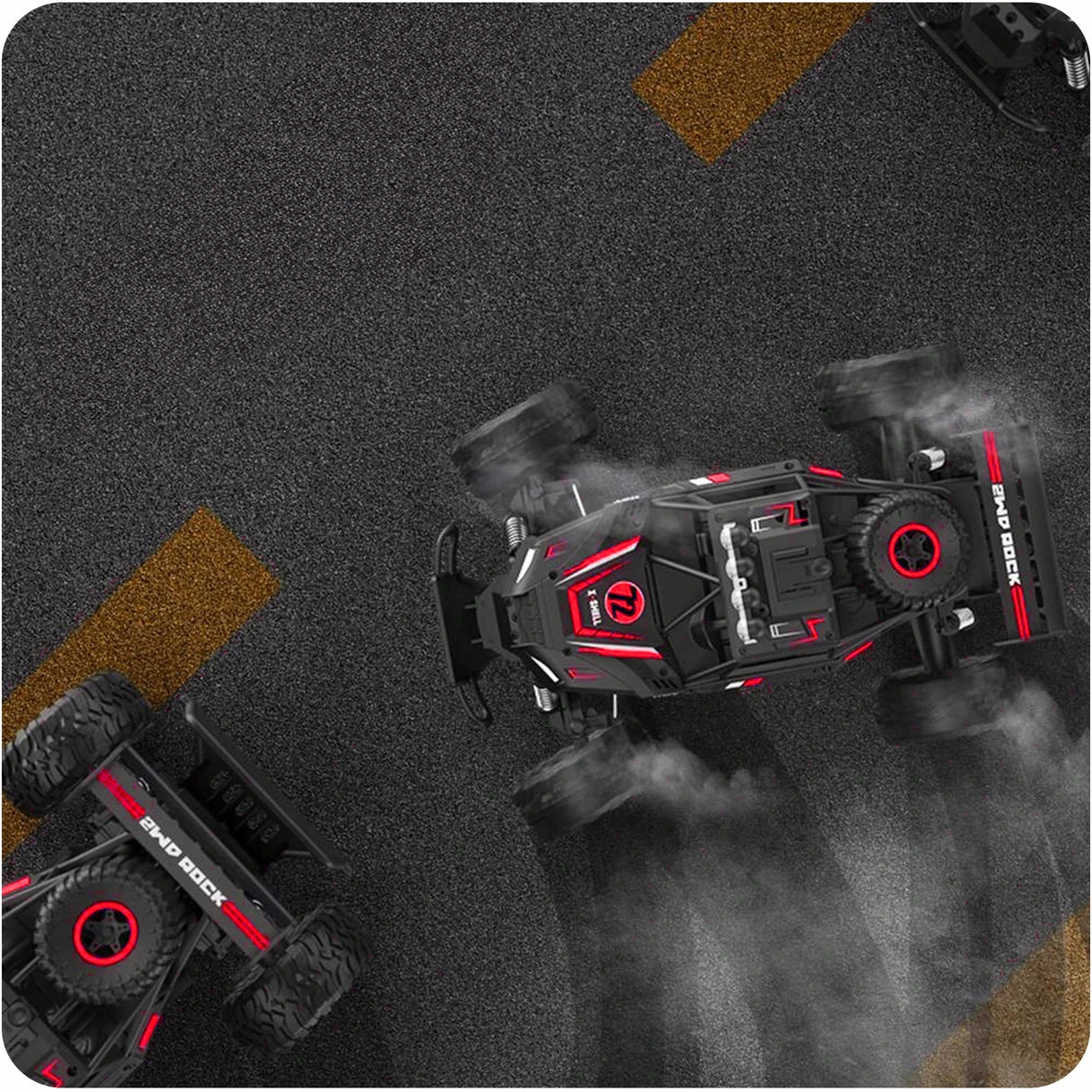 Zdalnie Sterowany Samochód Terenowy RC 4x4 Szybkie Auto LED Solidny Drift