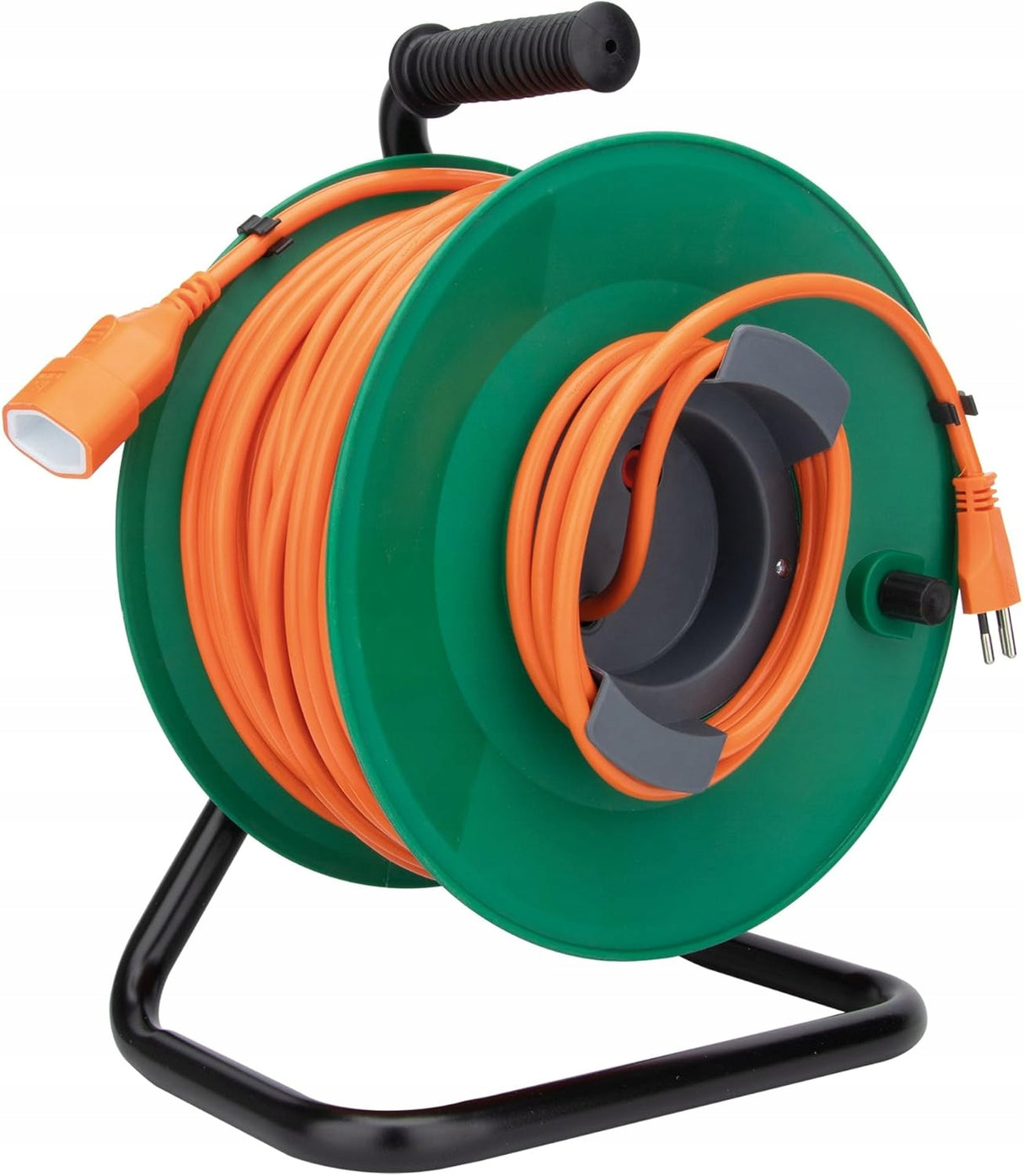 Kołowrotek Przedłużacz 50m Pomarańczowy Bęben Ogrodowy 230V 3G1 5 mm