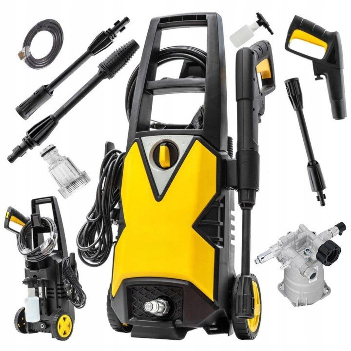 Myjka Ciśnieniowa Samossąca Mocna Turbo Lanca 1500 W 240 V 230 Bar