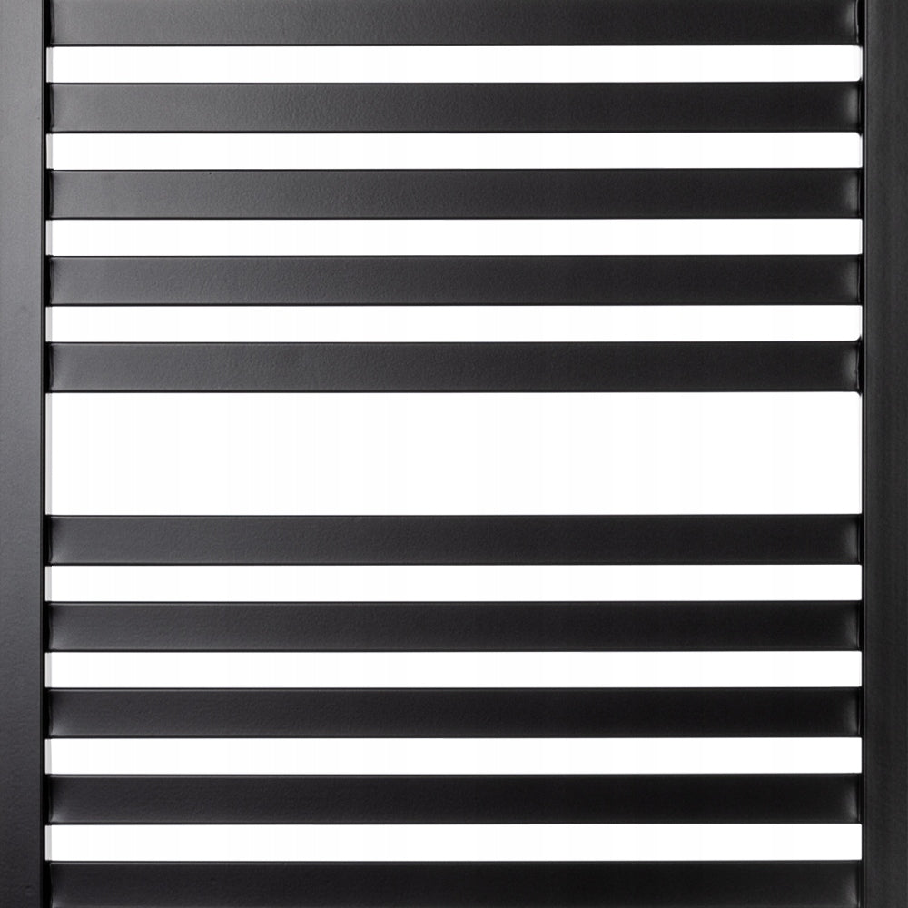 Grzejnik Łazienkowy Dekoracyjny Drabinkowy Wodny 53x135 cm 618 W Czarny Mat