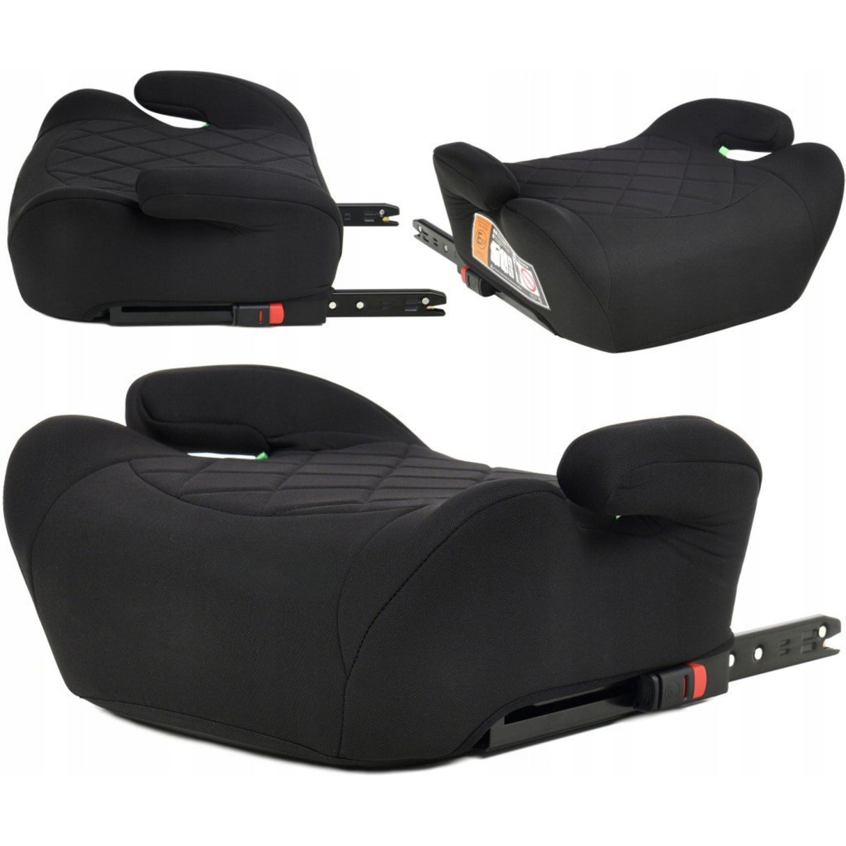 Fotelik Samochodowy Podstawka ISOFIX 22-36 kg i-Size 125-150 cm Czarny