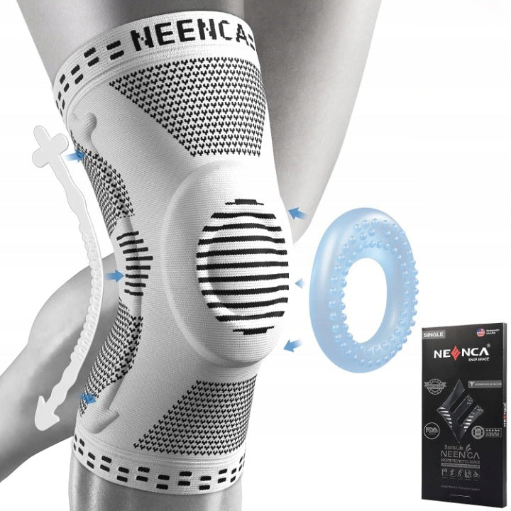 Orteza Kolana Z Żelową Podkładką Orteza Stawu Kolanowego Stabilizator r. S