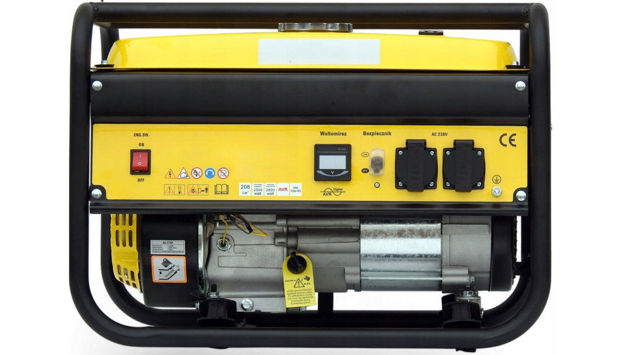 Agregat Prądotwórczy Generator Prądu 2800W Benzynowy Jednofazowy Solidny