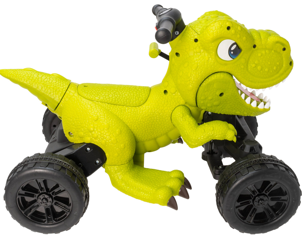 Jeźdzdik na Akumulator Pojazd Elektryczny Dino z Dźwiękiem Dinozaur Quad