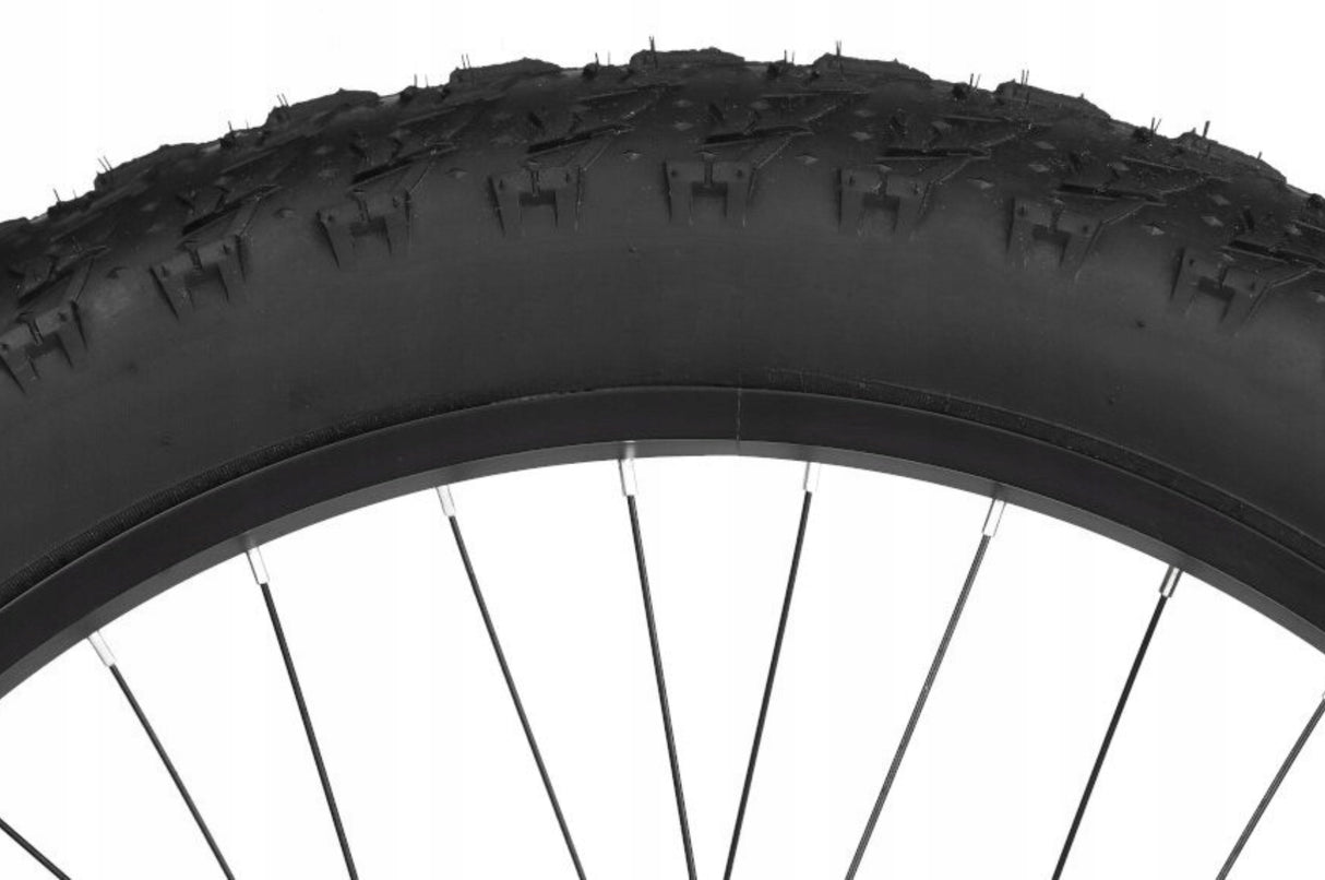 Rower Górski Fat Bike MTB 7 Biegów Męski Czarny 26" Cali Koło 18" Cali Rama