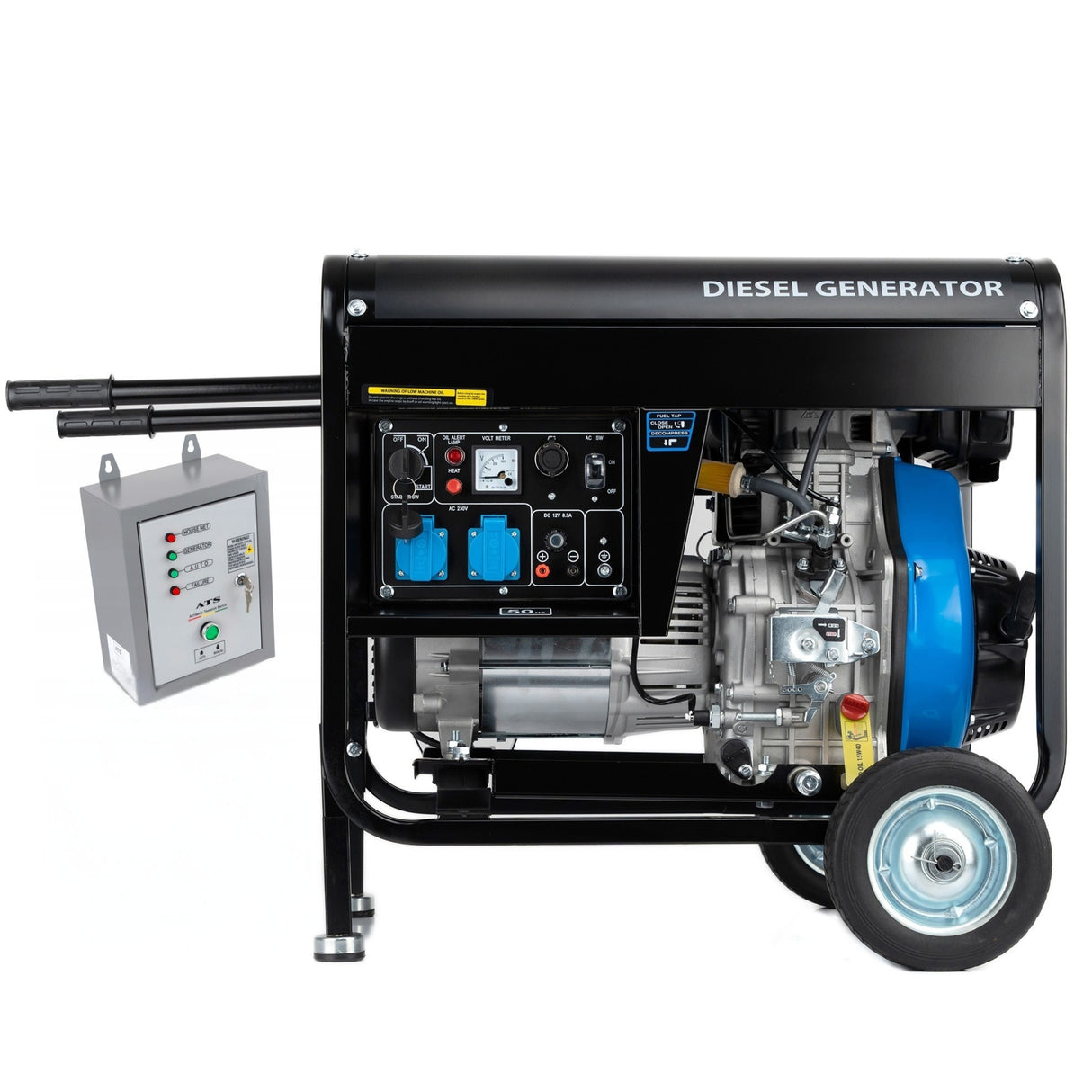Agregat Generator Prądu Zestaw 7350W Diesel + Olej Gratis
