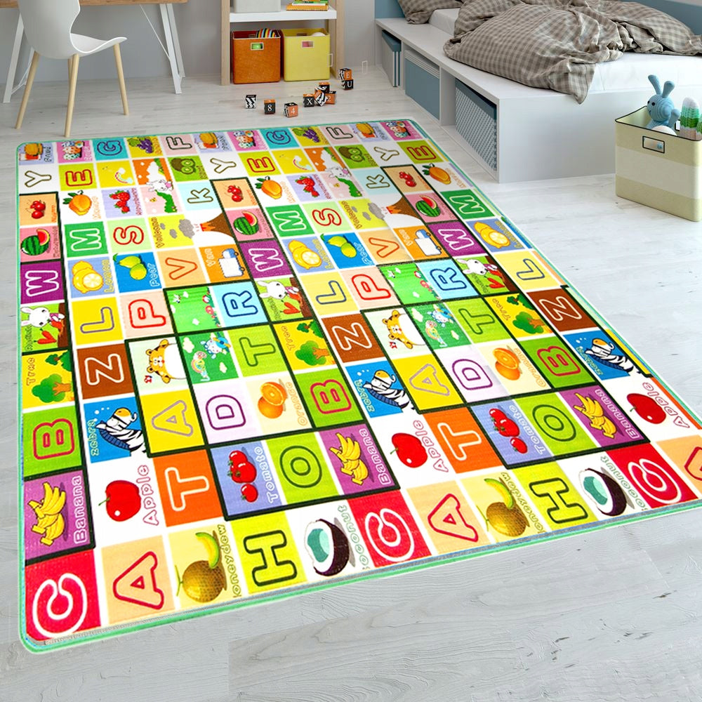 Mata Edukacyjna Piankowa Dywan Dwustronna Duża dla Dziecka 180x180 cm