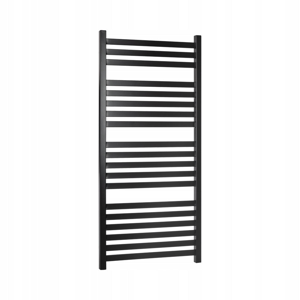 Grzejnik Łazienkowy Dekoracyjny Drabinkowy Wodny 53x135 cm 618 W Czarny Mat