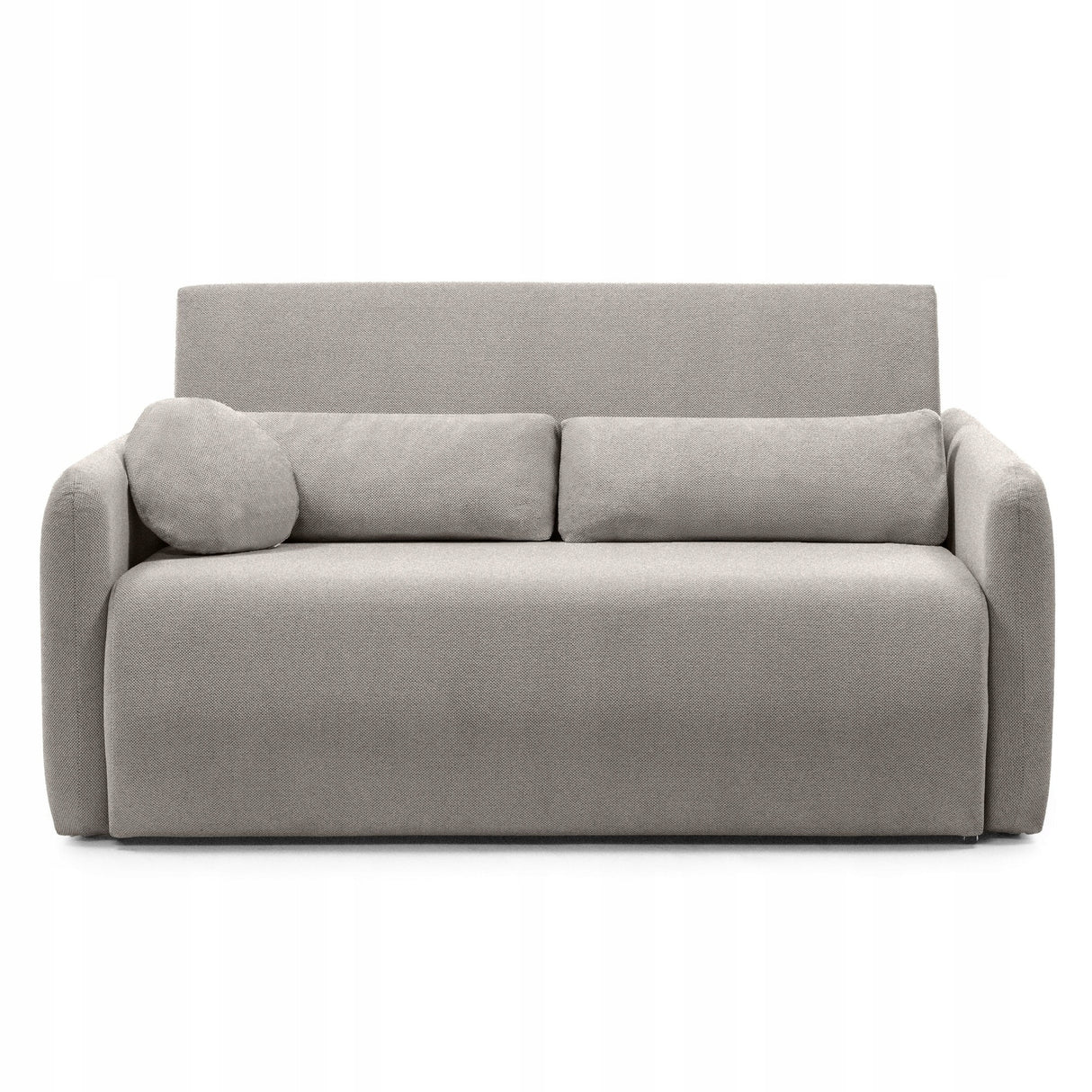 Sofa Rozkładana z Funkcją Spania i Pojemnikiem Beżowoszara 160x105/192 cm