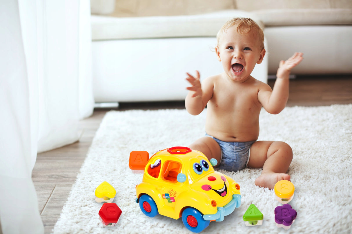 SAMOCHÓD AUTKO AUTO SORTER Z KLOCKAMI WESOŁEK 12m+