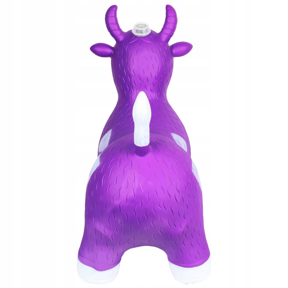 Skoczek do Skakania Gumowy Krowa Muzyka Światło Odgłosy 56 cm Fioletowa