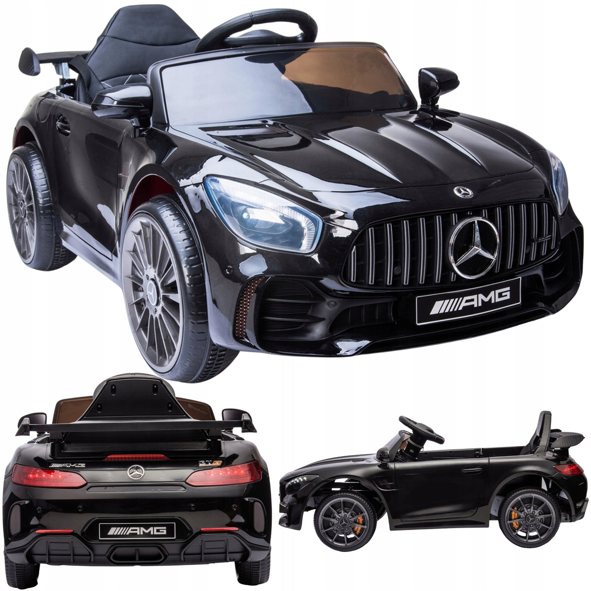 Mercedes GTR-S Autko Pilot 2 Silniki Skórzany Fotel Auto na Akumulator
