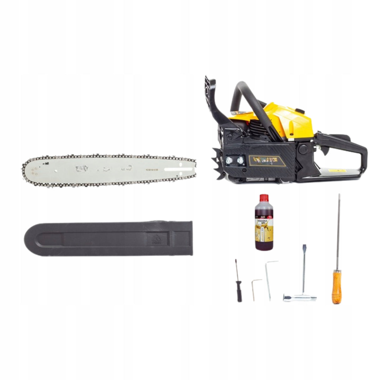 Piła Spalinowa Łańcuchowa 8 KM Pojemność Silnika 49,3cm3 4500 W Mocy