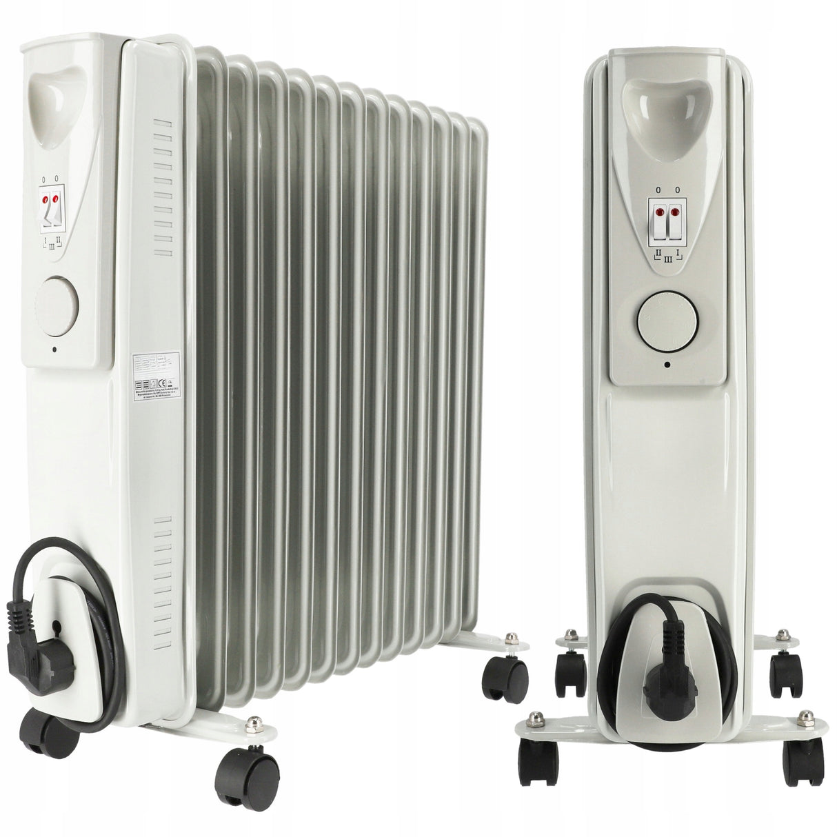 Grzejnik Elektryczny Żeberkowy Olejowy Olejak Termostat 2500W 13 Żeberek