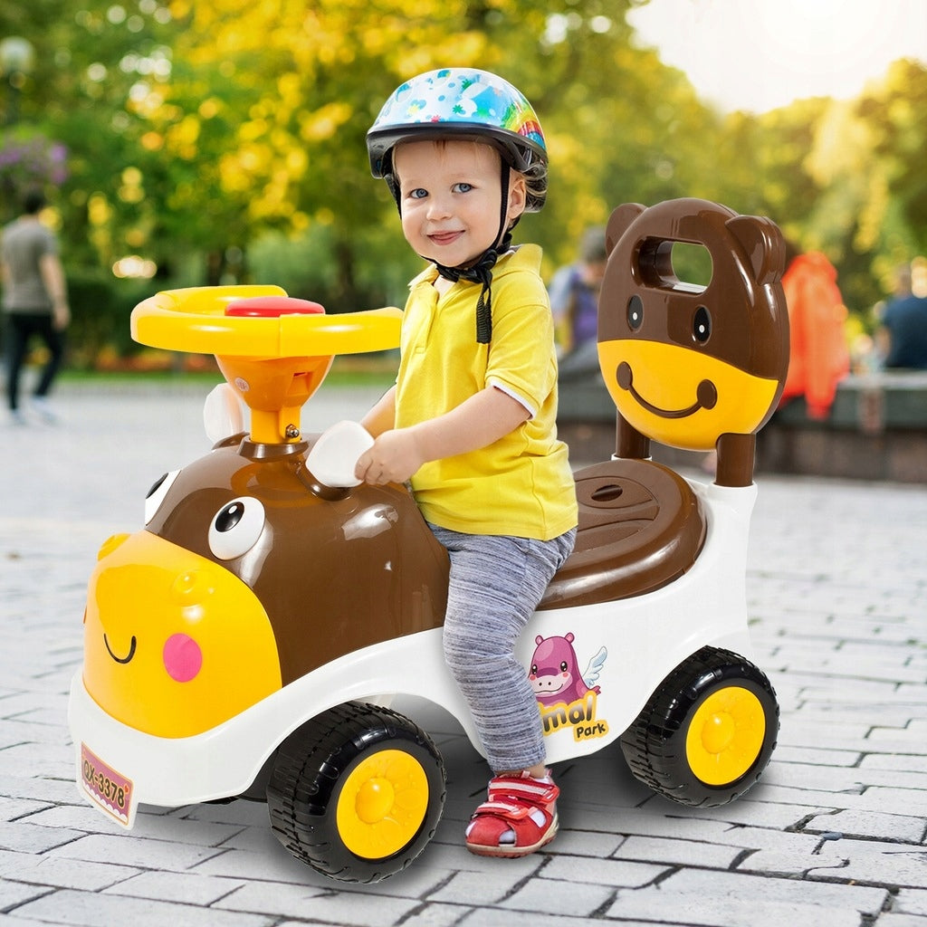 Pchacz Jeździk Hipcio Otwierany Chodzik Otwierany Schowek Bagażnik Auto