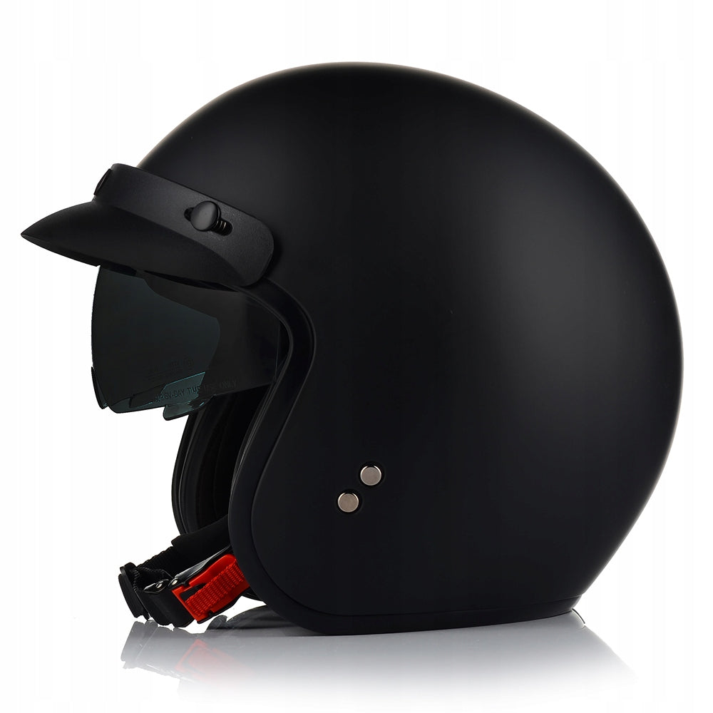 Kask Motocyklowy Otwarty VITO SPECJAL Chopper Cruiser + Daszek Blenda M MAT