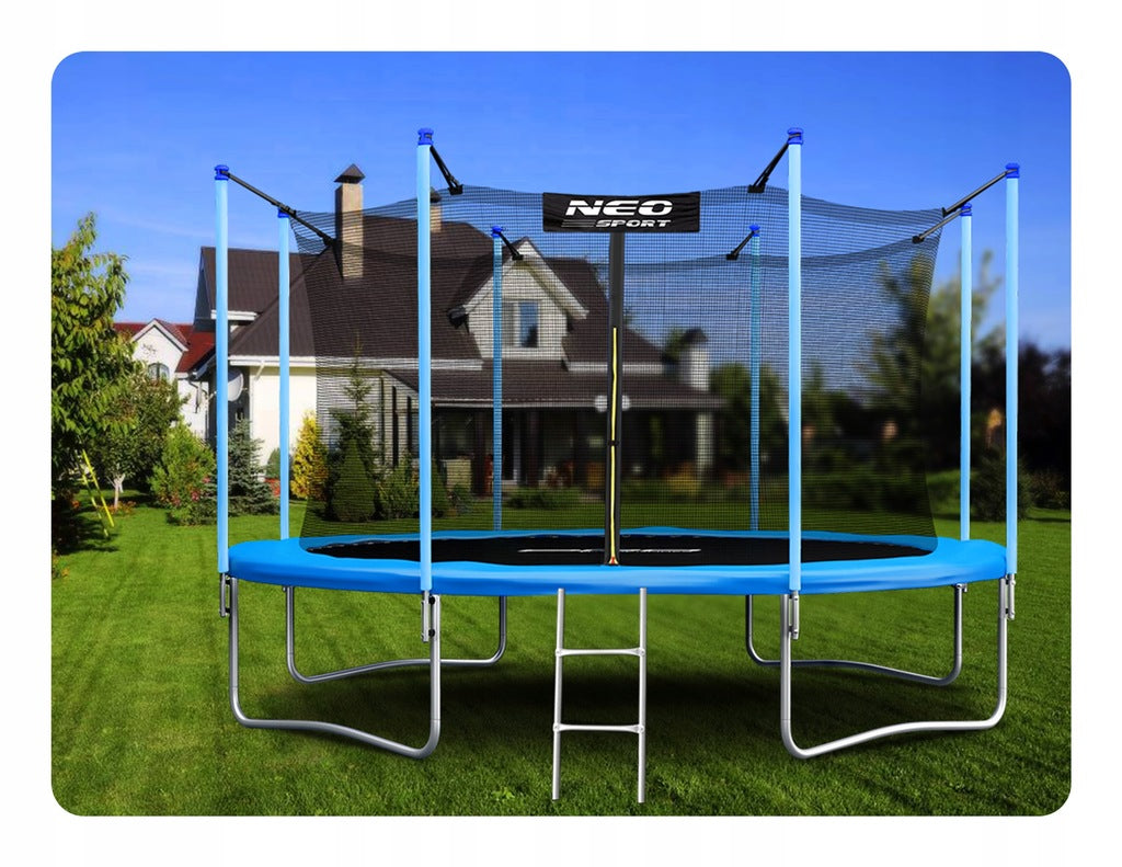 TRAMPOLINA OGRODOWA (365-374cm) 12ft NEOSPORT model 2024