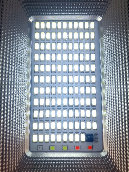 MOCNA LAMPA SOLARNA DIOD LED ŚCIENNA ULICZNA PILOT IP65 7000K COB OGRÓD1szt