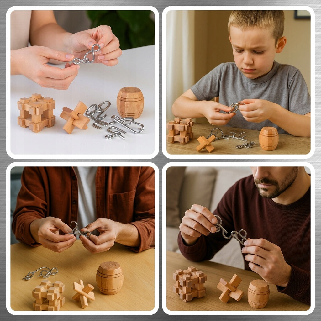 Logiczne Łamigłówki Zagadka Logiczna Puzzle dla Dziecka Zestaw Układanka