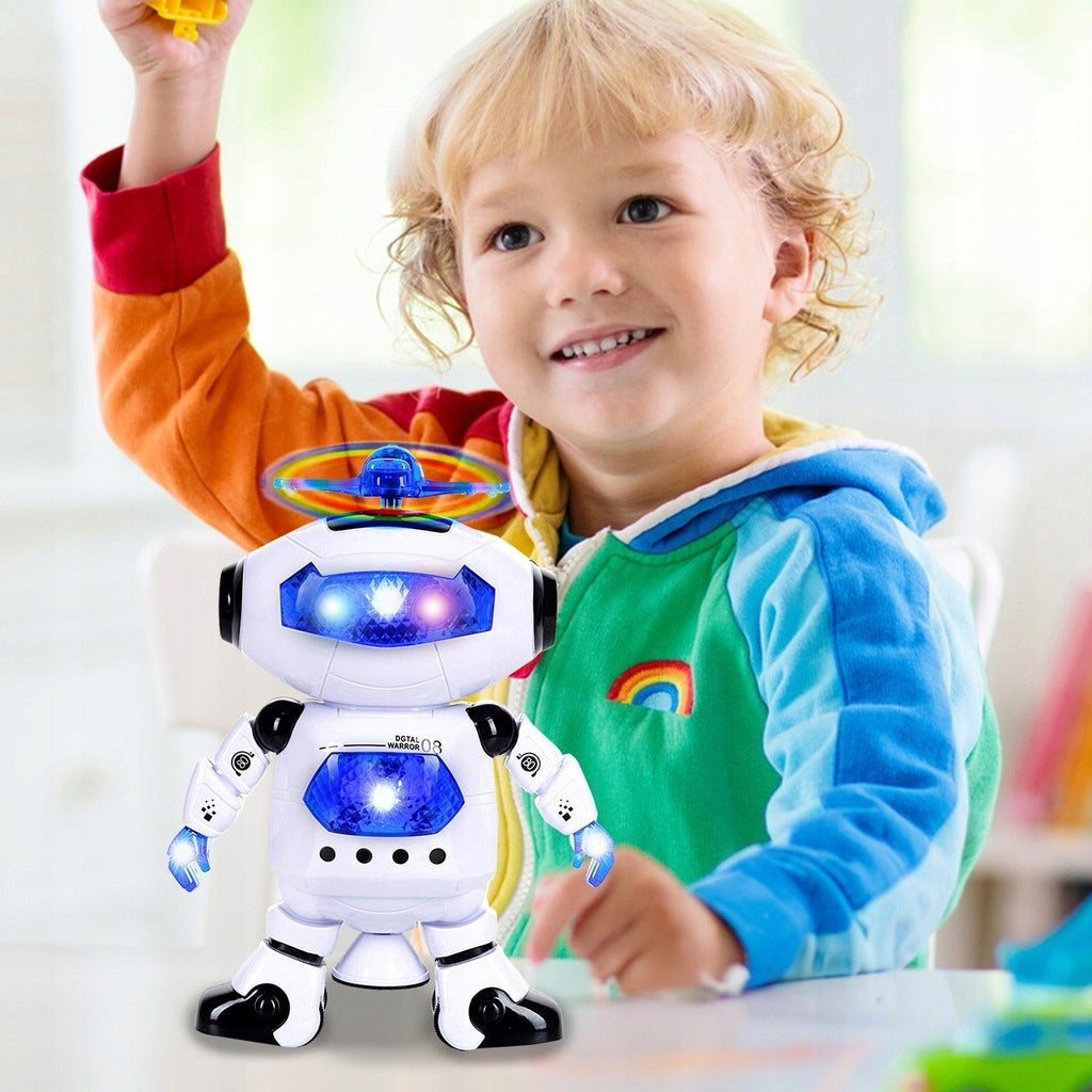 Robot Interaktywny Android Tańczący na Baterię dla Dzieci Obrót 360 Stopni