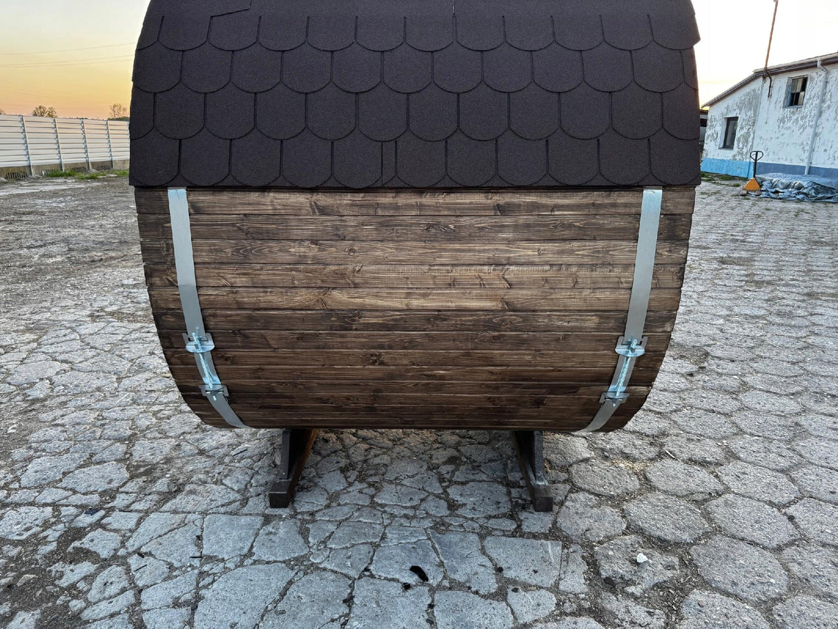 Sauna Ogrodowa do Samodzielnego Montażu Szwedzkie Drewno Beczka 180 cm