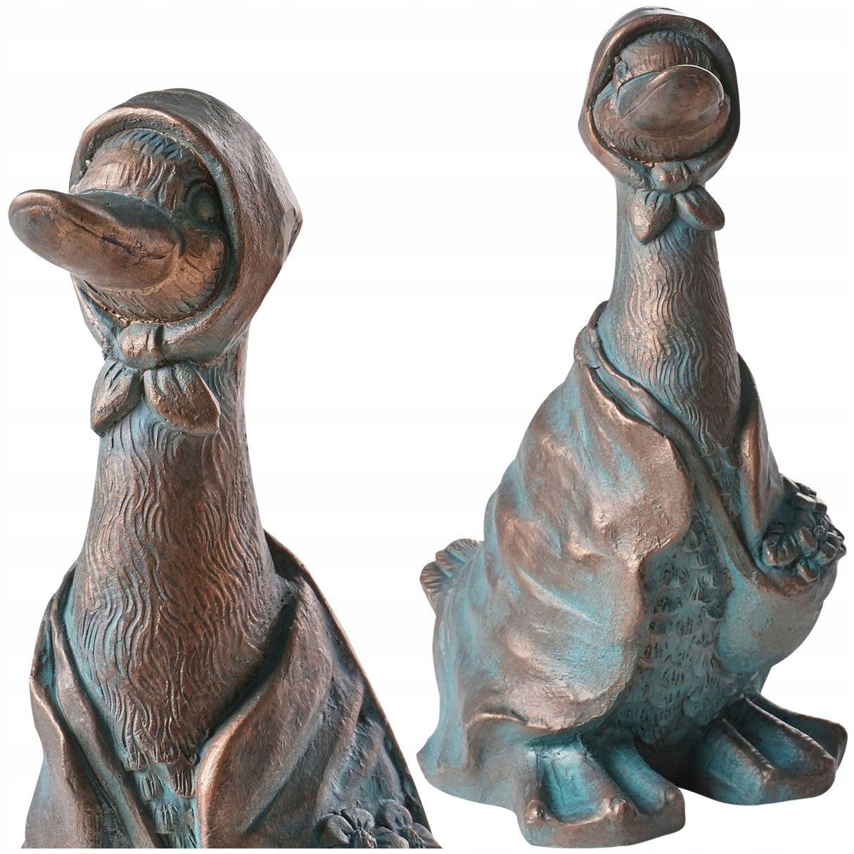 Figurka Ogrodowa Dekoracyjna Kaszka Brązowa do Ogrodu lub Wnętrza Ozdobna