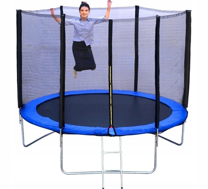 TRAMPOLINA OGRODOWA 10FT 312CM DRABINA R-SPORT (304-312 cm) POVES