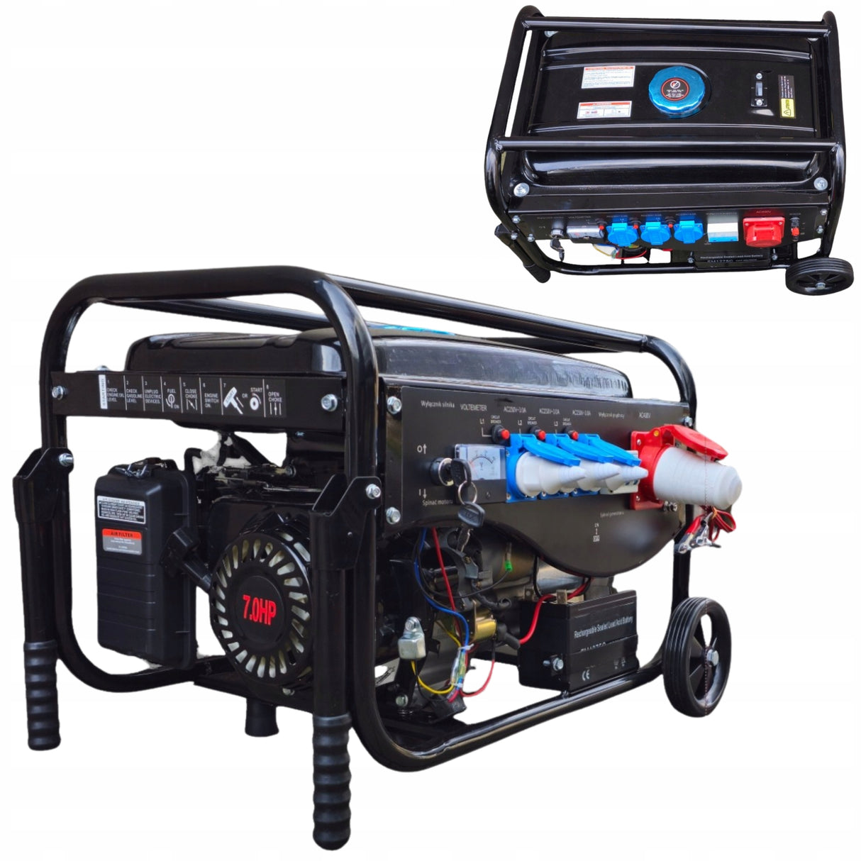 Agregat Prądotwórczy Generator Prądu 3- Fazowy 5,2kW Zestaw