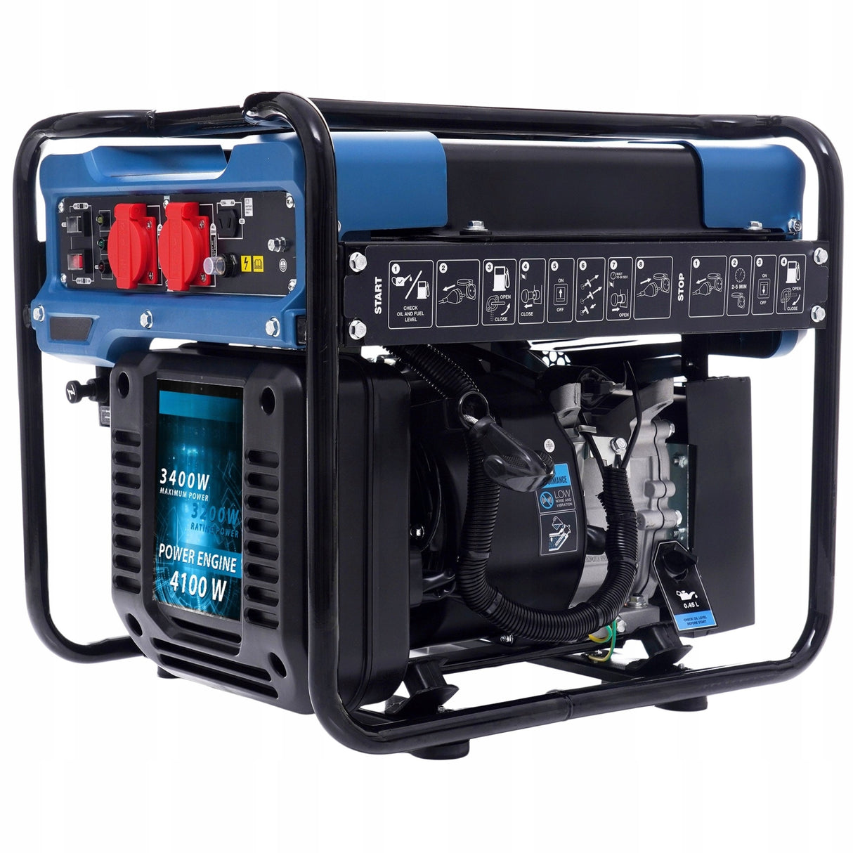 Agregat Generator Prądu 4100W Cichy Zestaw Mobilny Prezent + GRATIS