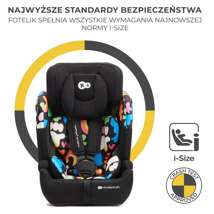 Fotelik Samochodowy Wielokolorowy 76-150 cm 9-36 KG Podstawka dla Dziecka