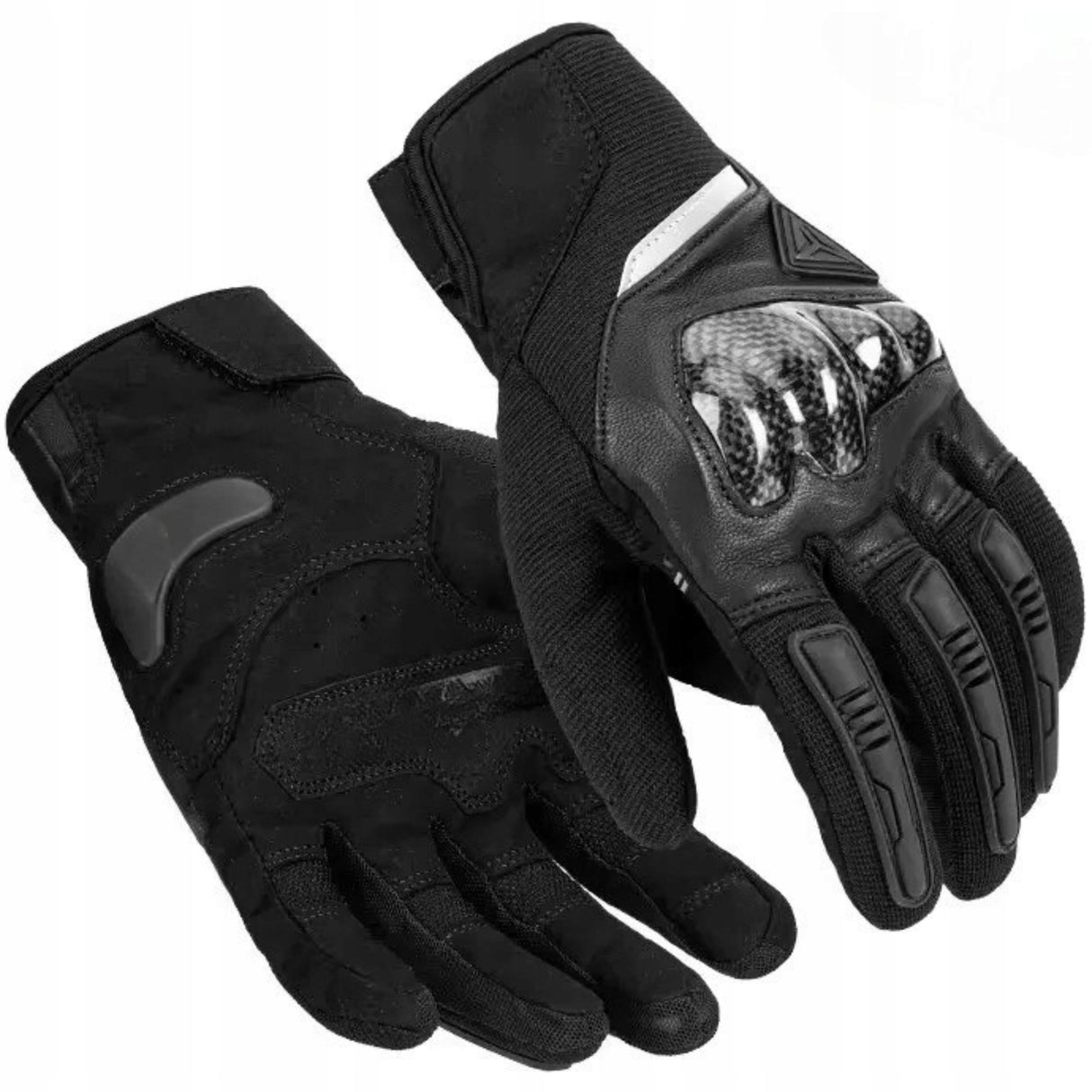 Rękawice Motocyklowe Wyścigowe z Pełnymi Palcami Czterosezonowe Rower 2XL