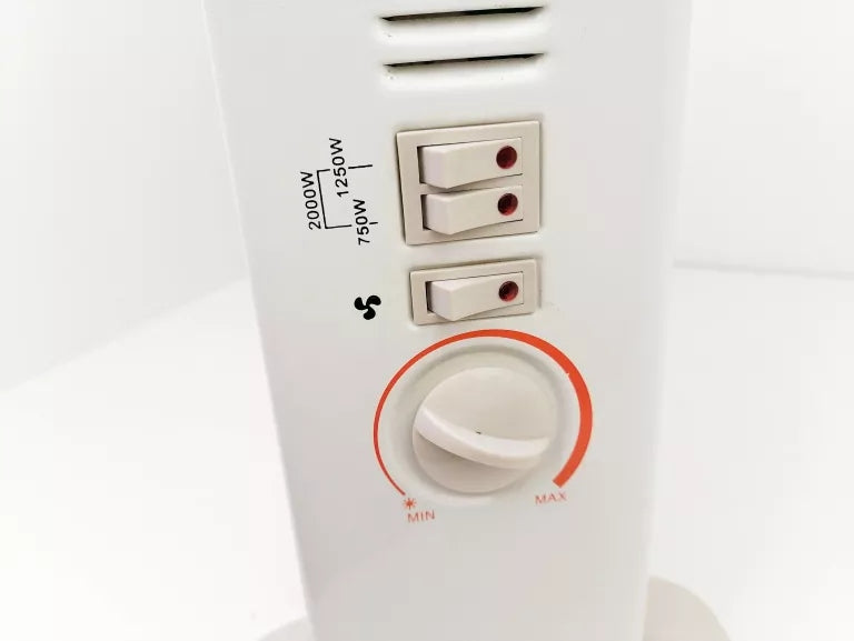 Grzejnik Elektryczny Konwektorowy Termostat Nawiew 750W 1250W 2000W 3 Tryby