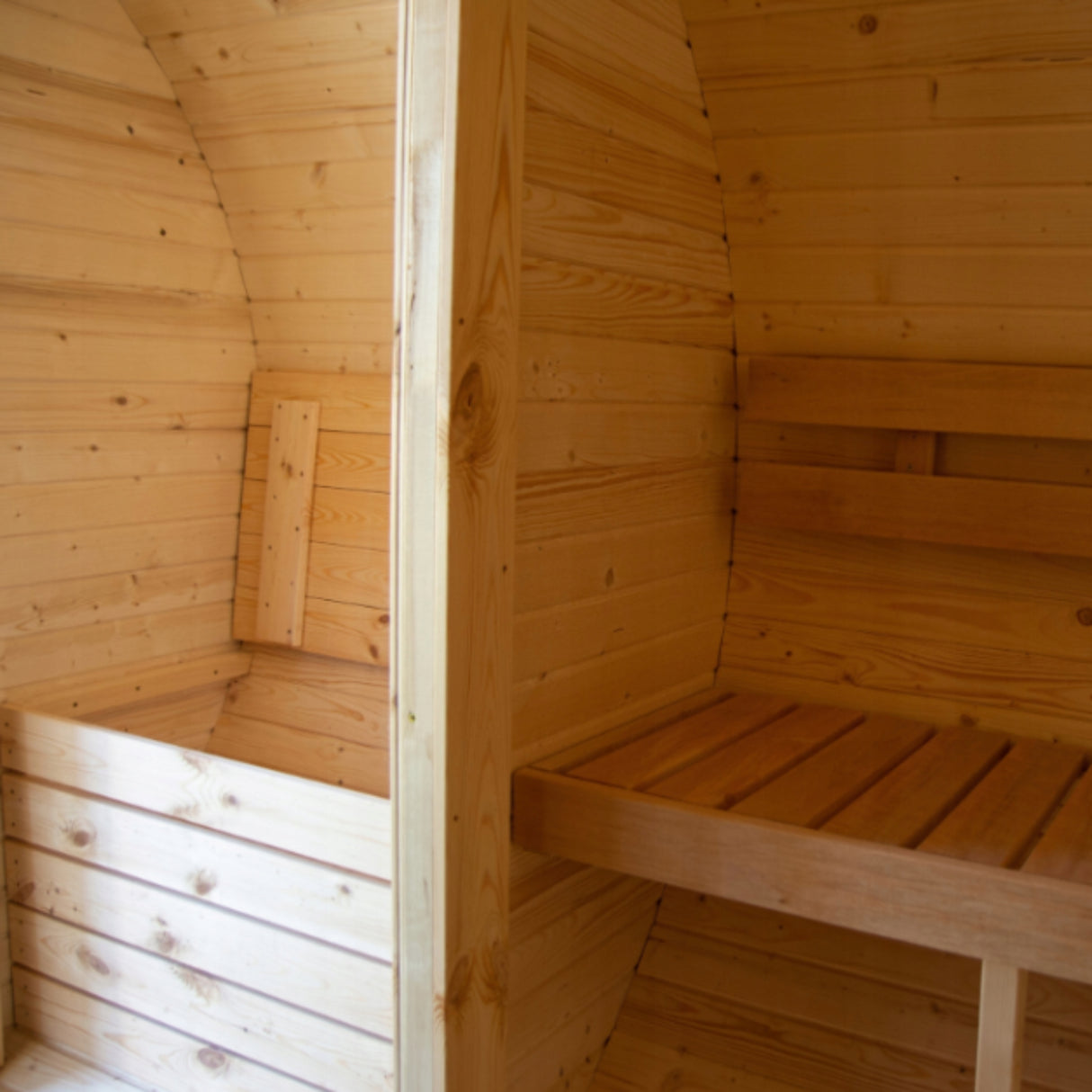 Sauna Ogrodowa z Przedpokojem Zestaw do Samodzielnego Montażu Beczka 340 cm