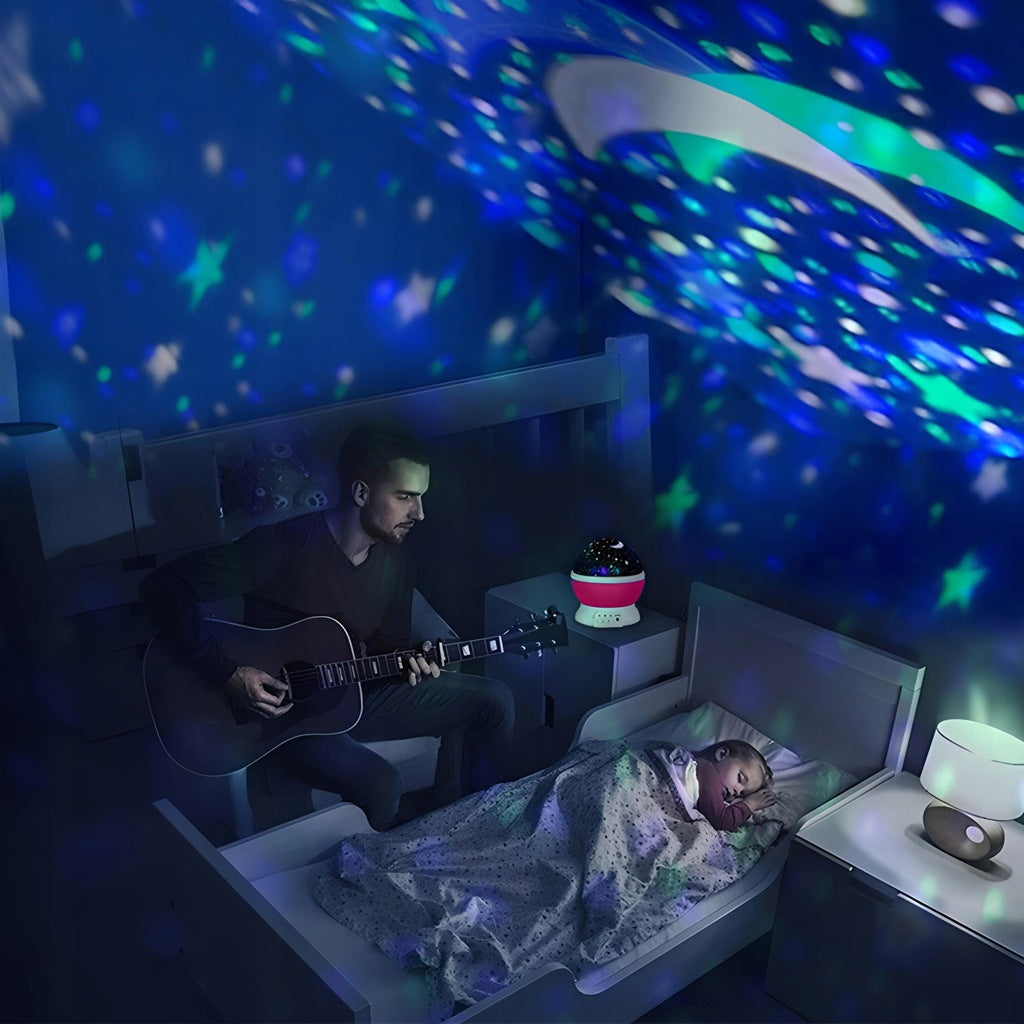 Lampka Nocna Projektor Gwiazd Nieba Rzutnik 2w1 XL! Super Prezent Na Święta