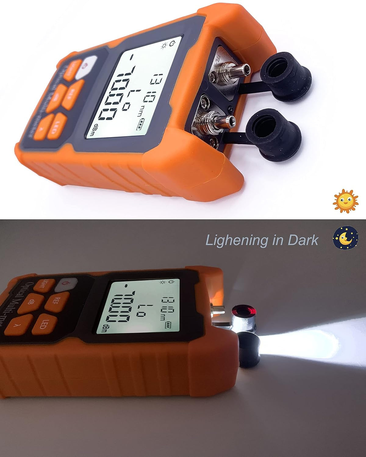 Multimetr Optyczny Przenośny Miernik Mocy + VFL 2mW ELFCAM E-200 Adapter