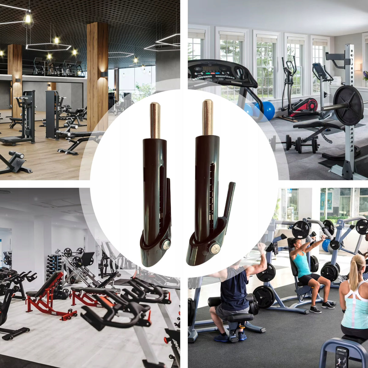 Szpilka do Układu Ciężarowego do Treningu Siłowego Zestaw 2 Sztuk 9.5mm