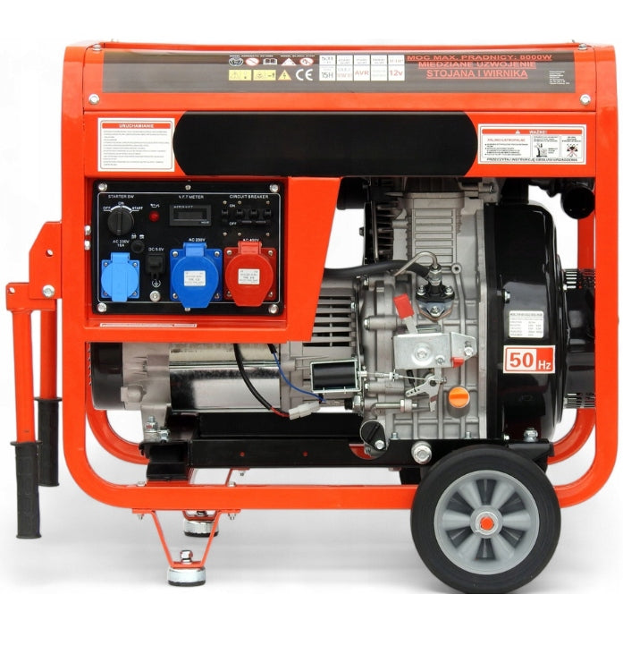 Agregat Generator Prądu Diesel Dual Power Trójfazowy Prezent