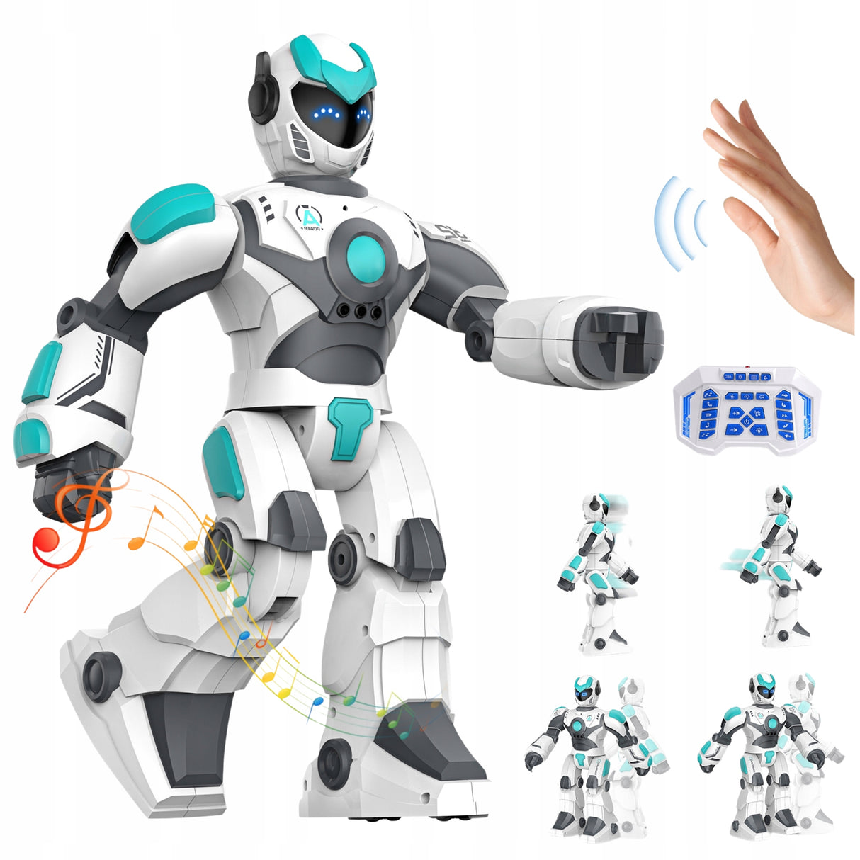 Robot Zdalnie Sterowany Gestami Mówi Tytan na Komendy USB Polsku Reaguje