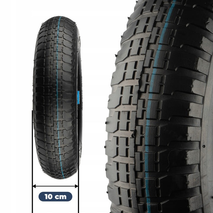 Koło do Taczki Taczek 4.80/4.00-8 6PR+oś Kółko + Felga zestaw 12mm POVES
