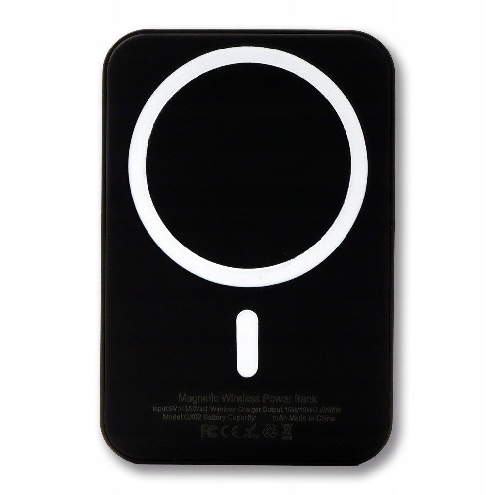 Powerbank Bezprzewodowy MAGSAFE Do IPHONE 11 12 13 14 15 Kompaktowy10000MAH