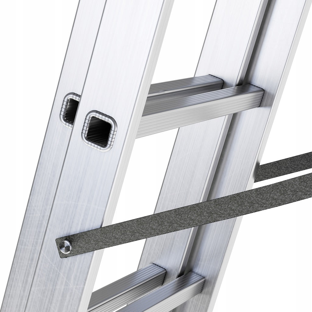 Drabina Aluminiowa produkt POLSKI + GRATIS Wielofunkcyjna 3x8 stopni