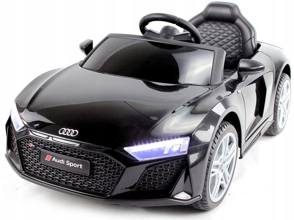 Audi R8 Spyder LIFT Autko na Akumulator Skóra Czarne 2.4G 12V 16000 RPM