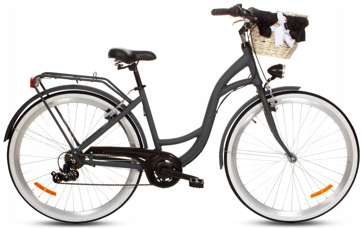 Rower Miejski Damski Lekki Damka SHIMANO 7 WARIANTY Koło 28" Cali